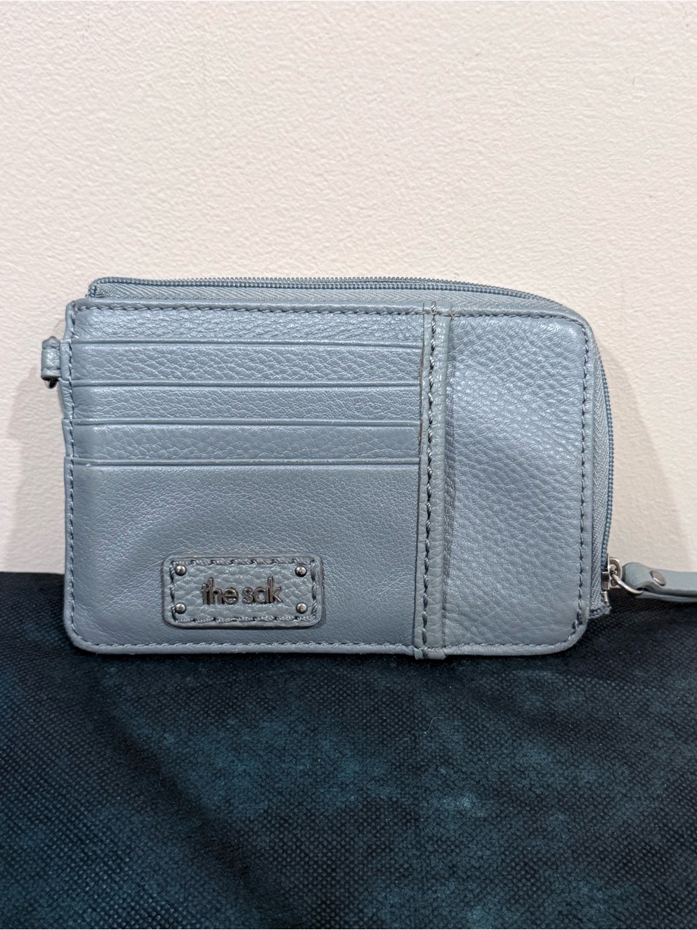 🔥The Sak Light Gray Leather Card Wallet Coin Bag🔥
